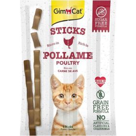 GimCat 20 gr Sticks Kümes Hayvanı Etli Tahılsız Ödül Çubukları