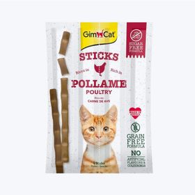 GimCat 20 gr Sticks Kümes Hayvanı Etli Tahılsız Ödül Çubukları