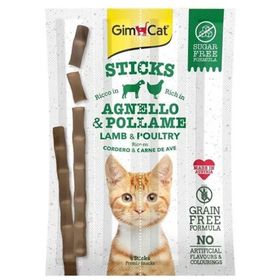 GimCat 20 gr Sticks Kuzu Etli Tavuklu Tahılsız Ödül Çubukları