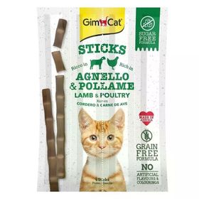 GimCat 20 gr Sticks Kuzu Etli ve Pirinçli Kedi Ödül Çubukları
