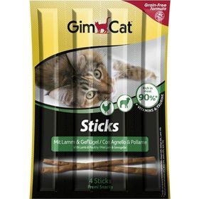 GimCat 20 gr Sticks Tahılsız Kuzu Etli ve Tavuklu Kedi Ödül Çubukları