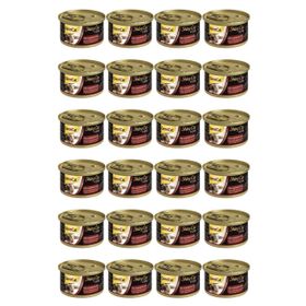 GimCat 24x70 gr Shinycat Tavuklu Karides Malt Konserve Kedi Maması