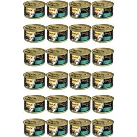 GimCat 24x70 gr Shinycat Tavuklu Karidesli Konserve Kedi Maması