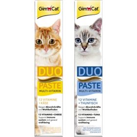 GimCat 2x50 gr Multivitamin Duo Paste Peynir + Ton Balıklı Kedi Macunu