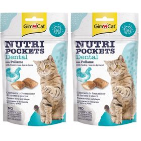 GimCat 2x60 gr Nutripockets Dental Kedi Ödülü