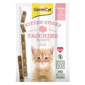 GimCat 3 Sticks Kitten Hindili Yavru Kedi Ödül Çubukları