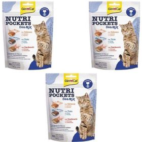 GimCat 3x150 gr Nutripockets Sea Mix Deniz Mahsüllü Kedi Ödülü