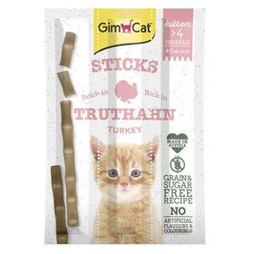 GimCat 3x3 gr 9 gr Sticks Kitten Hindili Yavru Kalsiyum Tahılsız Kedi Ödül Çubukları