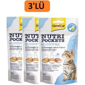 GimCat 3x60 gr Junior Mix Nutripockets Kedi Ödülü
