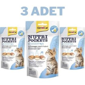 GimCat 3x60 gr Nutripockets Mix Yavru Kedi Ödülü