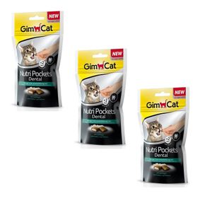 GimCat 3x60 gr Nutripockets Peynir Dental Kedi Ödülü