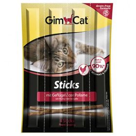 GimCat 4 Parça 20 gr Tahılsız Kümes Hayvanlı Kedi Ödül Çubukları