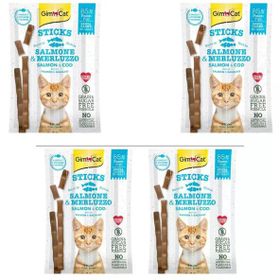 GimCat 4 x 4 Adet Sticks Alabalıklı Somonlu Ödül Çubukları
