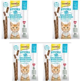 GimCat 4 x 4 Adet Sticks Alabalıklı Somonlu Ödül Çubukları
