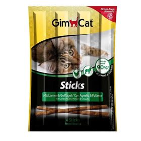 GimCat 4'lü Kuzu Etli-Pirinçli Kedi Ödül Çubukları