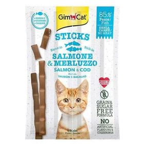GimCat 4x5 gr Alabalık - Somonlu Çubuk Yetişkin Kedi Ödülü