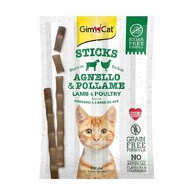 GimCat 4x5 gr Kuzu Et Tavuklu Çubuk Yetişkin Kedi Ödülü
