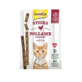GimCat 4x5 gr Pollama Poultry Kümes Hayvanlı Çubuk Yetişkin Kedi Ödülü