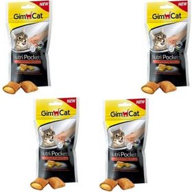 GimCat 4x60 gr Nutripockets Somonlu Kedi Ödülü