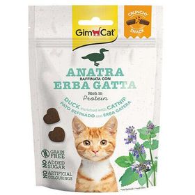 GimCat 50 gr Crunchy Snacks Ördek ve Kedi Otlu Tahılsız Kedi Ödülü