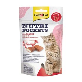 GimCat 60 gr Nutri Pockets Biftekli Granül Yetişkin Kedi Ödülü