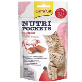 GimCat 60 gr Nutripockets Biftekli Malt Kedi Ödül Maması