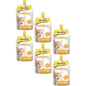 GimCat 6x150 gr Puding Cat Milk Kalsiyumlu Sıvı Kedi Sütü
