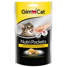 GimCat 6x60 gr Nutri Pockets Peynir Taurin Kedi Ödül Maması Tablet