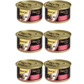 GimCat 70 gr 6 Adet Shinycat Tavuklu ve Yengeçli Kedi Konservesi
