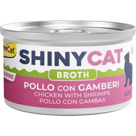 GimCat 70 gr Shinycat Broth Karidesli Tavuklu Ton Balığı Kedi Maması