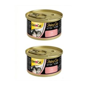 GimCat 70 gr Yavru Tavuklu Shinycat Konserve Kedi Maması