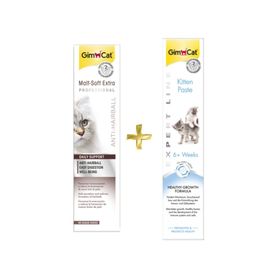GimCat Anti-Hairball Malt 100 gr Kitten Paste Kalsiyum + 50 gr Yavru Kedi Vitamin Macunu