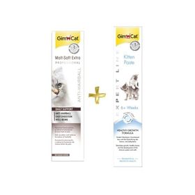 GimCat Anti-Hairball Malt 100 gr Kitten Paste Kalsiyum + 50 gr Yavru Kedi Vitamin Macunu