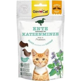 GimCat Crunchy Snacks 50 gr Ördekli ve Kedi Naneli Tahılsız Kedi Ödül Maması
