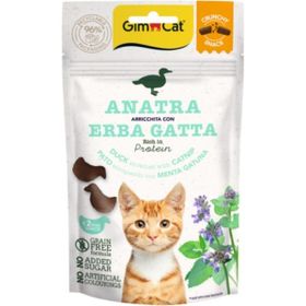 GimCat Crunchy Snacks 50 gr Ördekli ve Kedi Naneli Tahılsız Kedi Ödül Maması