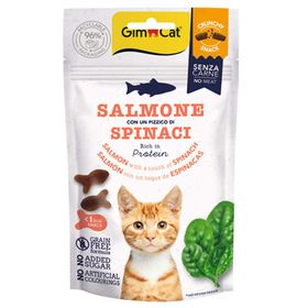 GimCat Crunchy Snacks Salmon Spinach 50 gr Kedi Ödülü