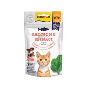 GimCat Crunchy Snacks Somonlu Ispanaklı Tahılsız 50 gr Kedi Ödülü