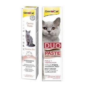 GimCat Derma Paste 50 Gr + 50 Gr Malt Tavuklu Kedi Macunu