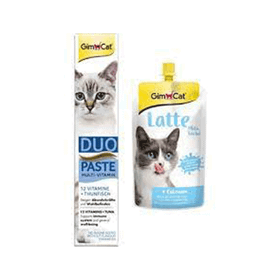 GimCat Duo Paste 50 gr 12 Vitaminli Kedi Macunu+200 ml Milk Latte Calcium Sıvı Kedi Sütü