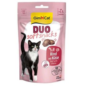 GimCat Duo Soft Snacks Beef with Cheese 50 gr Kedi Ödülü