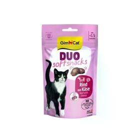 GimCat Duo Soft Snacks Beef with Cheese 50 gr Kedi Ödülü