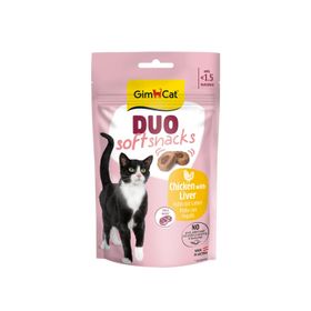 GimCat Duo Soft Snacks Chicken with Liver 50 gr Kedi Ödülü