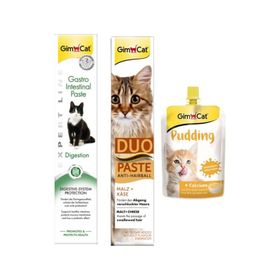 GimCat Gastro Paste 50 gr + GimCat 50 gr Duo Paste Peynirli Malt Kedi Macunu + GimCat 150 gr Puding