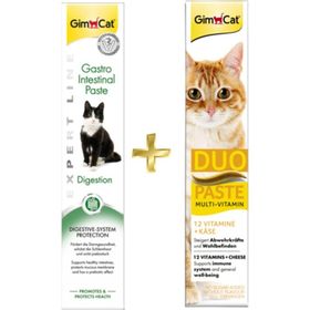 GimCat Gastro Paste 50 gr Kedi Macunu + Duo Paste Peynirli 50 gr Kedi Macunu