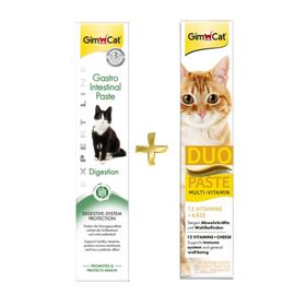 GimCat Gastro Paste 50 gr Kedi Macunu + Duo Paste Peynirli 50 gr Kedi Macunu