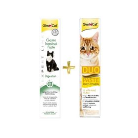 GimCat Gastro Paste 50 gr Kedi Macunu + Duo Paste Peynirli 50 gr Kedi Macunu