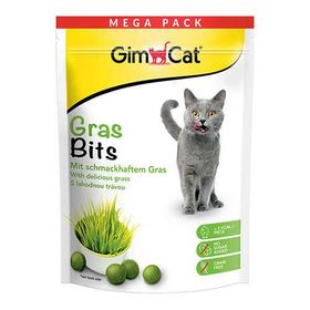 GimCat Gras-Bits 425 gr Çimen Aromalı Sindirim Sistemi Destekleyici Şekersiz Kedi Ödül Maması