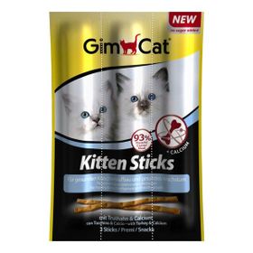 GimCat Kitten Sticks 2 Adet 3x3 gr Paket Hindili Yavru Kedi Ödül Çubukları
