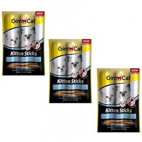 GimCat Kitten Sticks 3 Paket 3x3 gr Hindili Yavru Kedi Ödül Çubukları