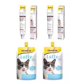 GimCat Malt Soft 2x20 gr +GimCat 2x200 ml Milk Latte Kedi Sütü